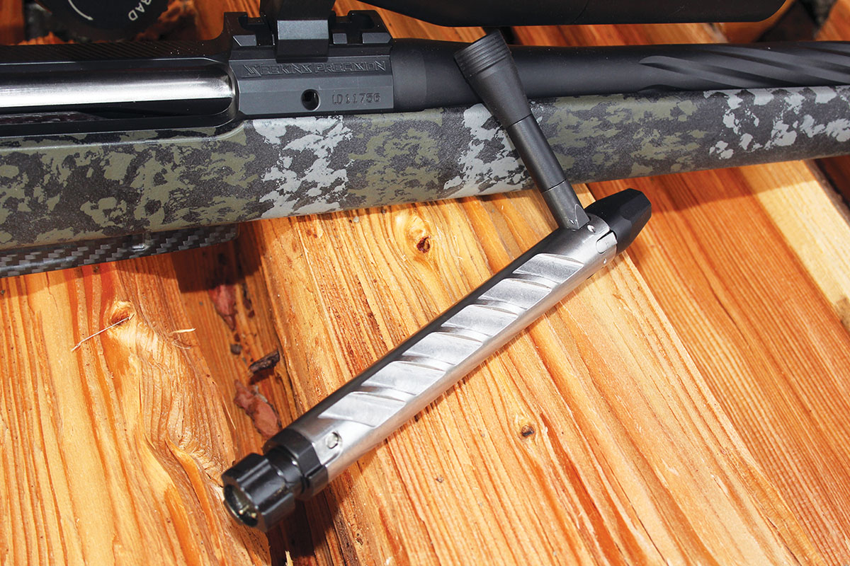 The bolt includes a three-lug design with a 60-degree throw. The head is removable to accommodate standard or magnum cartridges and runs buttery smooth.